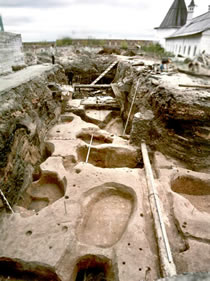 Раскоп в пушечном дворе.