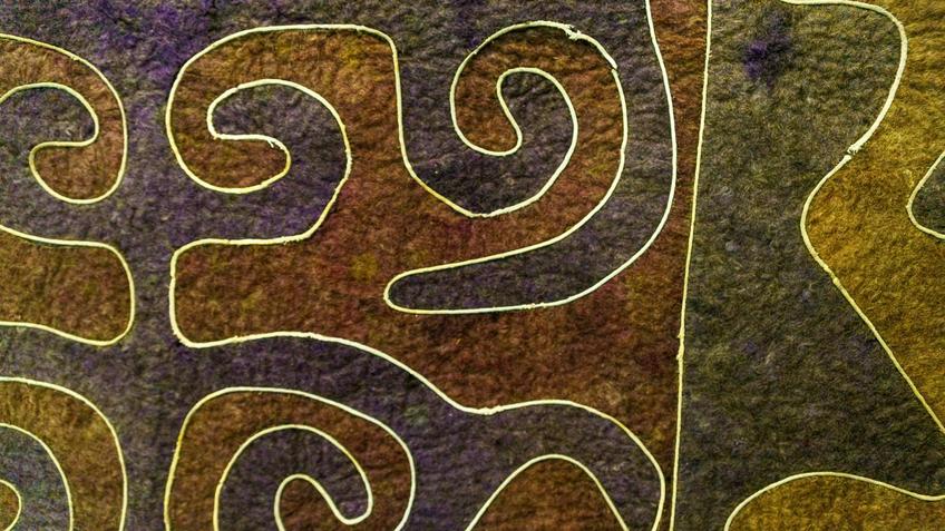 Фото №1000722. Ковер, 1917 (фрагмент)