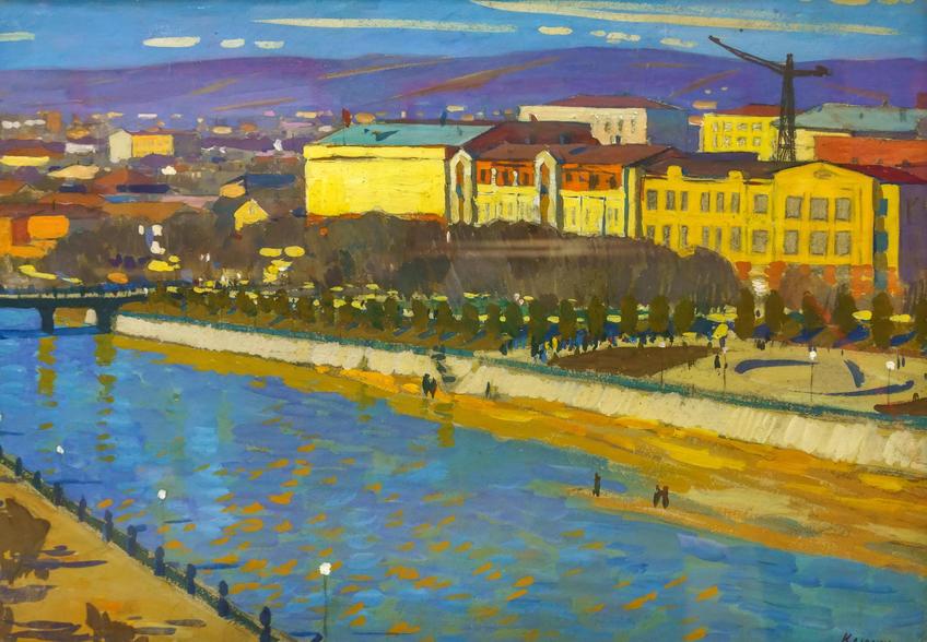 Фото №1000892. Набережная Сунжи. 1954. Олег Клюкин