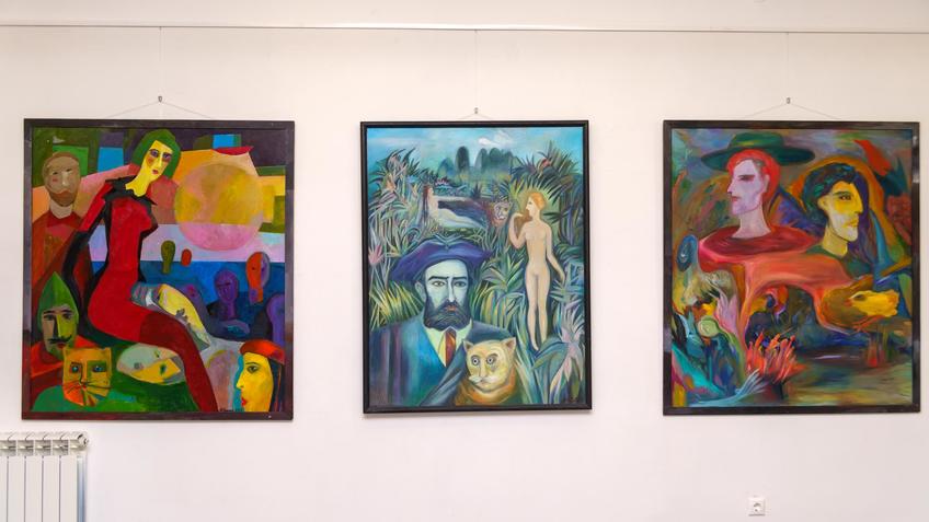 Фото №1001747. Театр. Персонажи. Юрий Шишкин /Анри Руссо. Юрий Лапшин /  (Пермь)