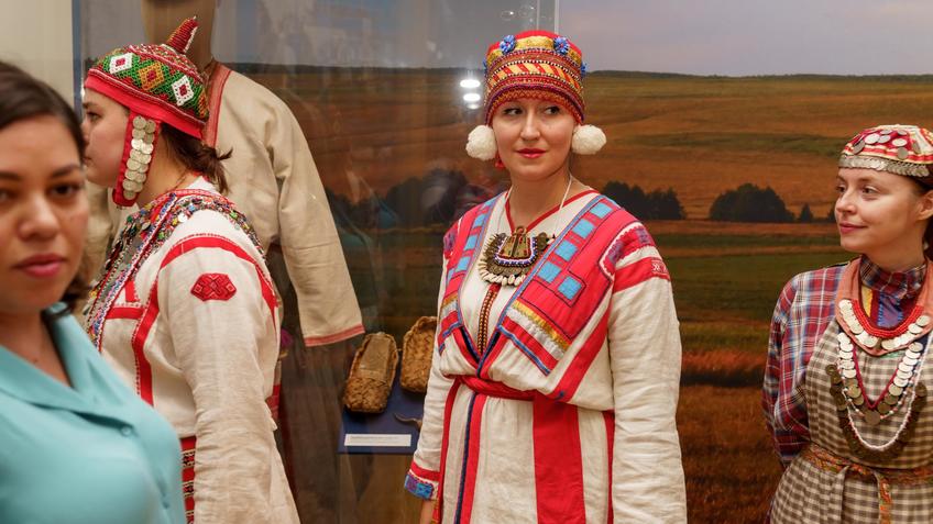 Фото №1002400. На выставке «Волжская Булгария. Великое наследие»