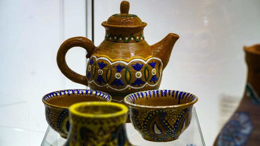 Фото №1003530. Набор для чая с пиалами «Огурец». Пилюгина Н.А.