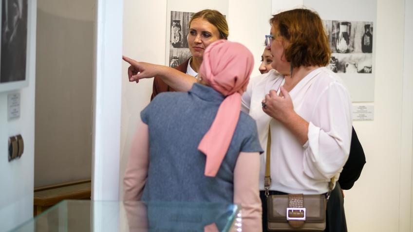 Фото №1003620. Наталья Пилюгина с сотрудниками Пестречинского краеведческого музея