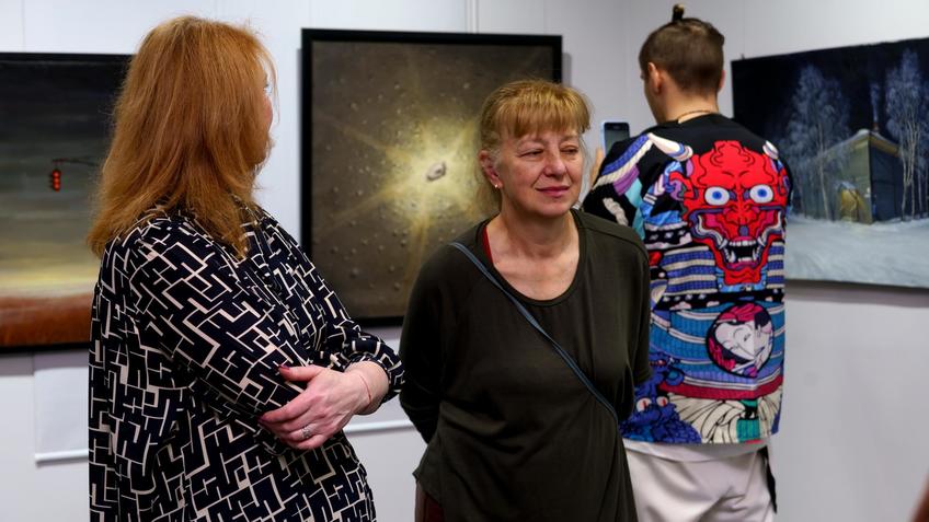 Фото №1003991. На  открытии выставки В. Бжассо «Полная версия»