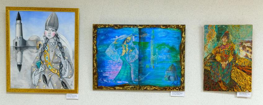 Фото №1004216.  Картины: Дины Лебедевой, Лады Аюдаг и Тани Тэнч, Анвара Сайфутдинова