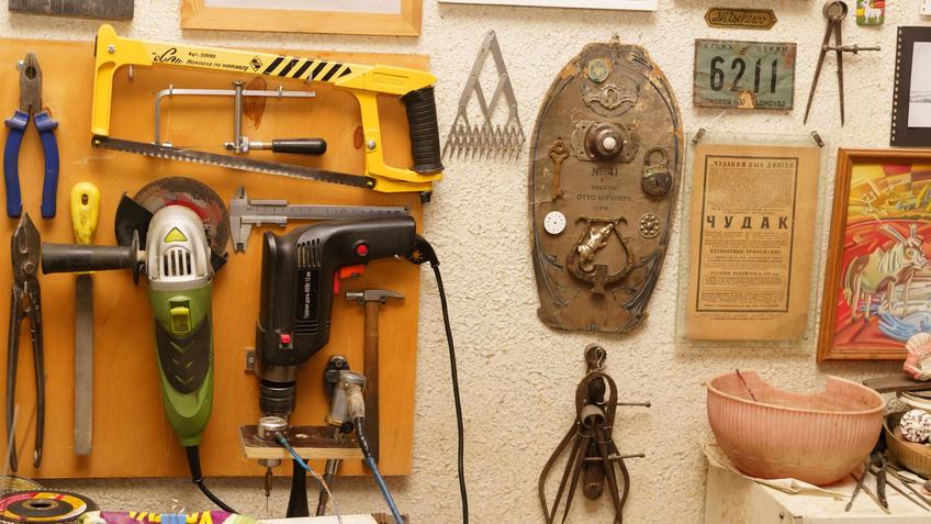 Фото №1004298. В мастерской Рашида Тухватуллина. Инструменты