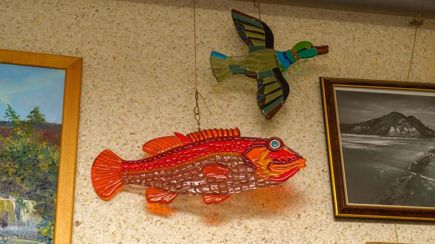 Фото №1004413. Рыба, утка (фьюзинг). Рашид Тухватуллин