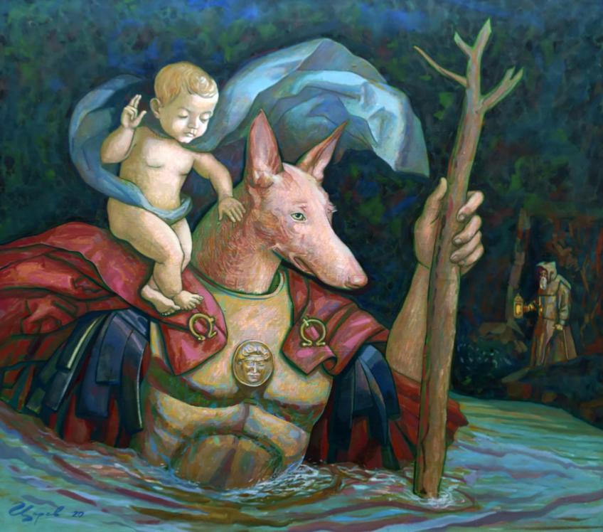 Фото №1006299. Святой Христофор и младенец Христос. 2020. Сергей Царев