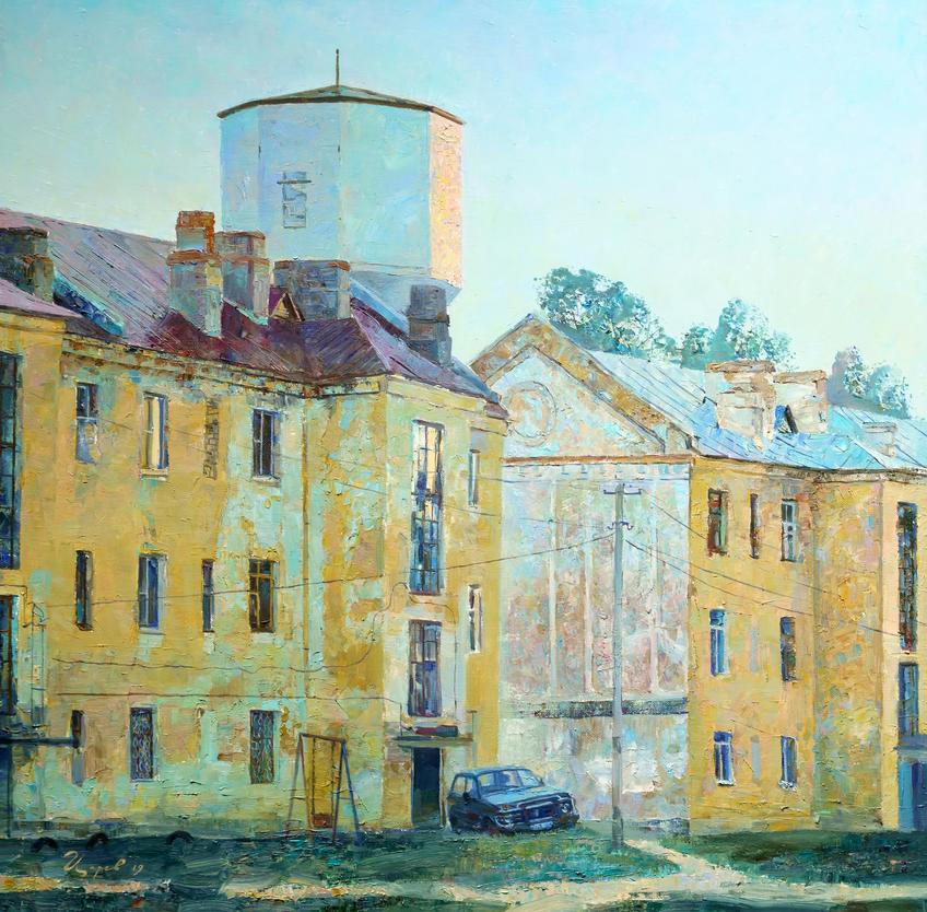 Фото №1006394. Вечерний свет на водонапорной башне. 2019. Сергей Царев