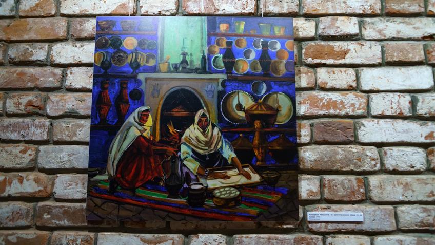 Фото №1007306. Зулкарнай Рабаданов. За приготовлением обеда (а ля куцце). 1995. Репродукция