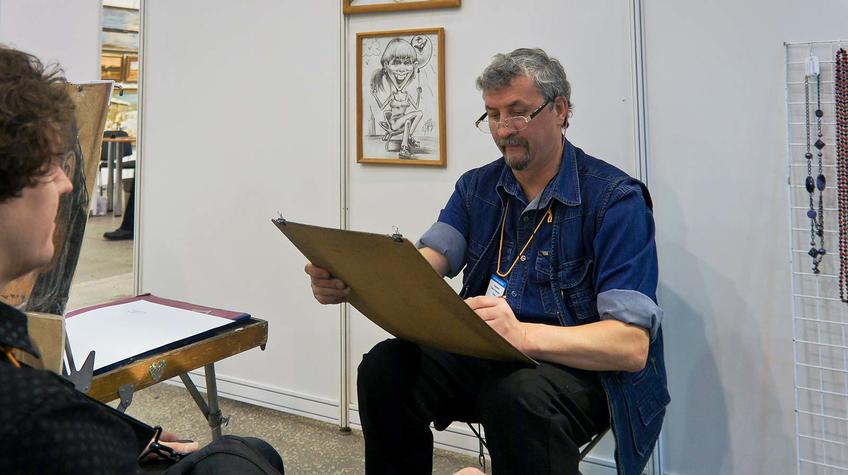 Фото №89793. Павел Гардымов (Пермь), художник (шаржи и графические портреты)