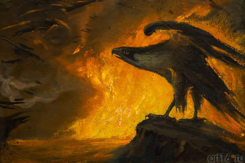 Фото №113706. Горят пожары (эскиз). 1973. Константин Васильев (1942-1976)