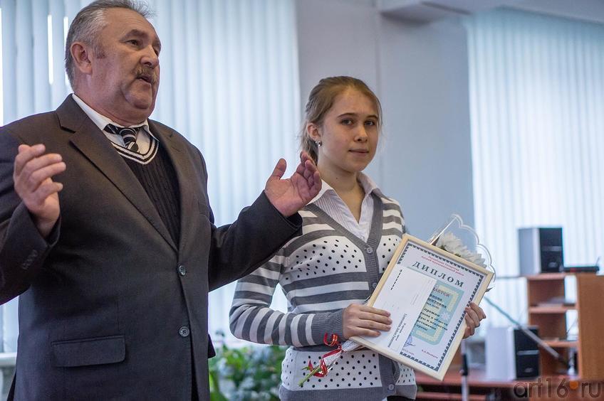 Фото №116562. Вакиф Нуриев, Галимзянова Лейсан, уч-ца 10-го класса Ново-Кишитской СОШ