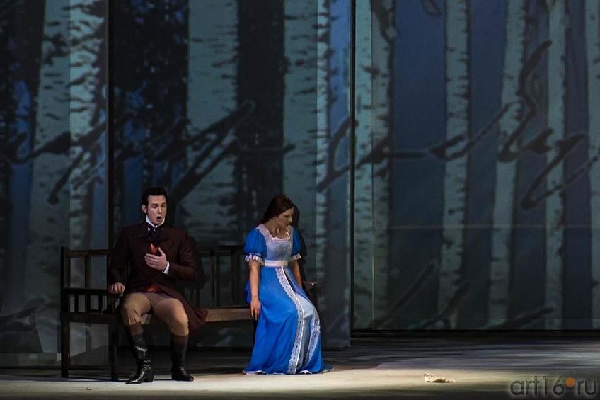 Фото №134045. Объяснения Татьяны и Онегина. Опера "Евгений Онегин. Действие 1-е, 3-я картина.