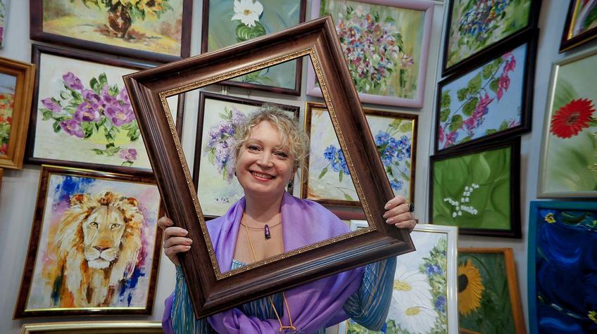 Фото №90434. Натлья Сафиуллина, "Художники выходного дня РТ".  Таков будет автопортрет Натальи