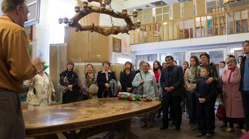 Фото №98754.  Открытие выставки  В. Скобеева "Небесное и земное"