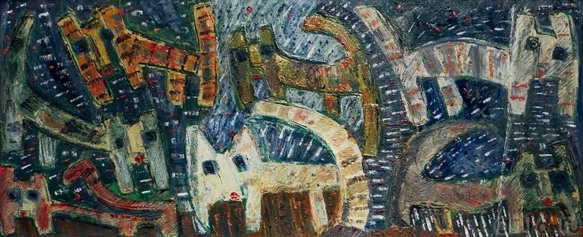 Фото №142104. Кошачий переполох. Серия «Бородатые лица зверей». Виктор Тимофеев