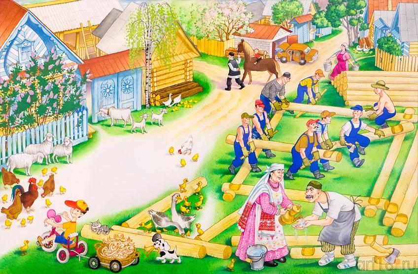 Фото №144234. ИЛЛЮСТРАЦИЯ К ПОЭМЕ Р. ХАРИСА ДЛЯ ДЕТЕЙ “КРАСИВЫЙ ДОМ”. 2005