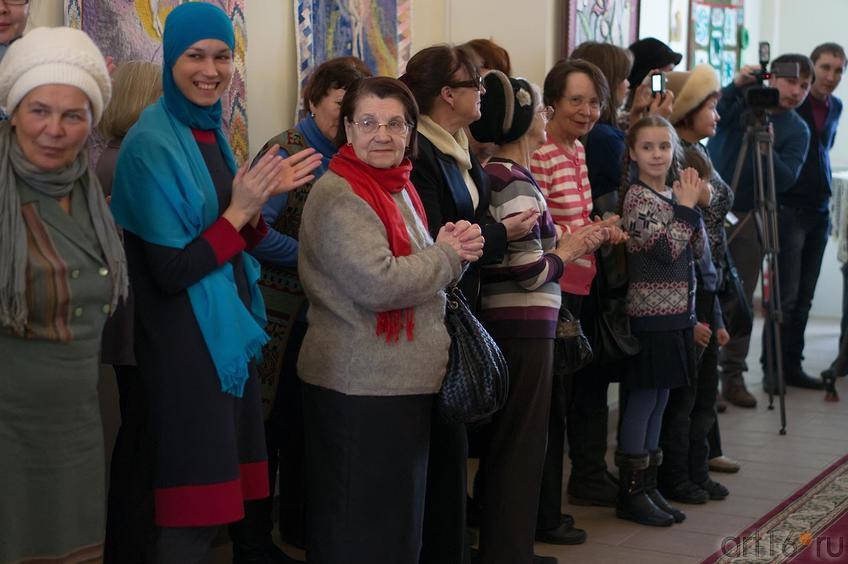 Фото №144608. На открытии выставки  Н.Л.Кузнецовой "Текстильный вернисаж"