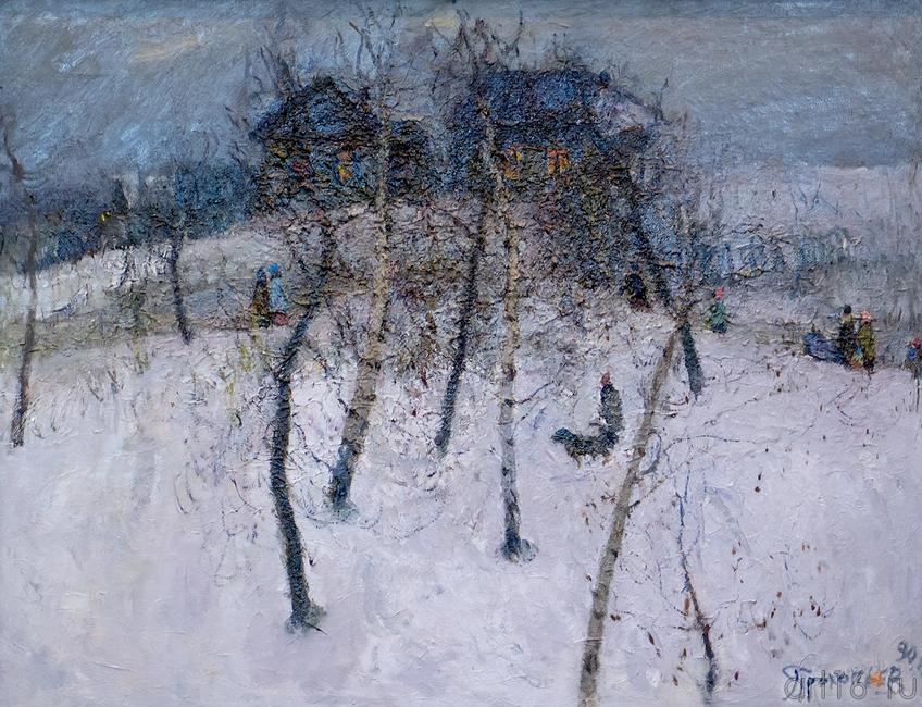 Фото №146134.  МАРТОВСКИЙ ВЕЧЕР. ОКРАИНА. 1990