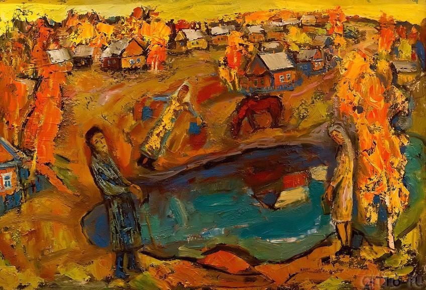 Фото №206836. Хазиев Мадьяр Шарипович  "Осень в деревне" 100*70