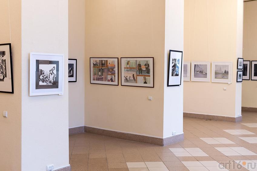 Фото №209397. Фрагмент экпозиции выставки "Молодая графика"