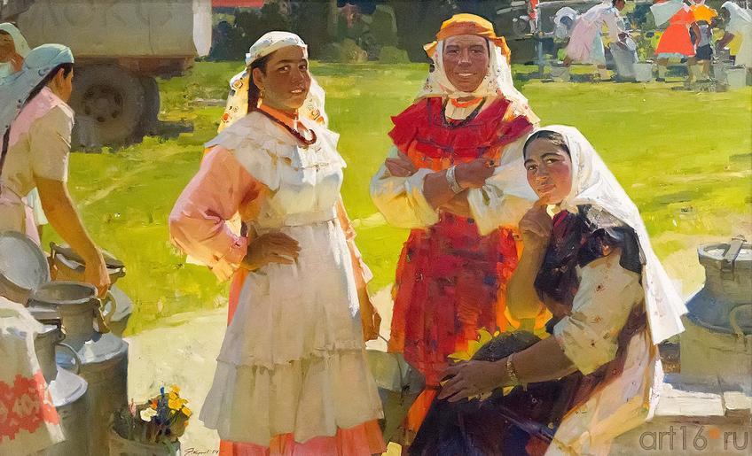 Фото №210007. ЯКУПОВ Х.А. 1919-2010 СИЛЬНЫЕ ЛЮДИ. 1964 Холст, масло