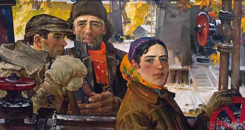 Фото №210025. ЯКУПОВ Х.А. 1919-2010 ЗОЛОТО ТАТАРИИ. 1974 Картон, масло