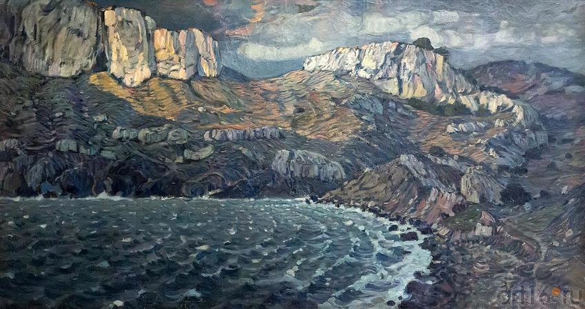 Фото №212229. БОГАЕВСКИЙ КОНСТАНТИН ФЁДОРОВИЧ 1872-1943 ПУСТЫННАЯ СТРАНА. ФЕОДОСИЯ. 1903 Холст, масло