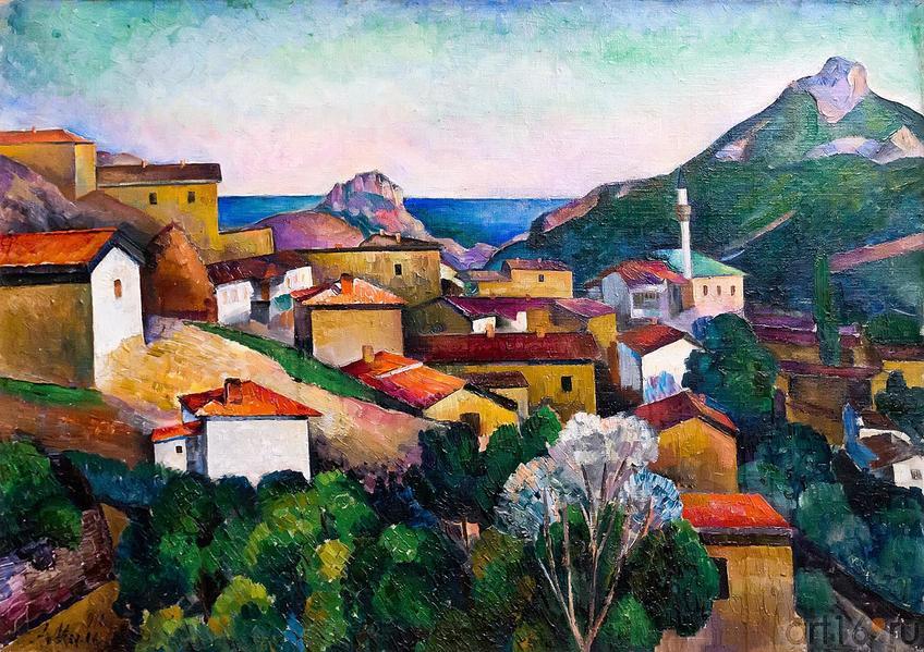 Фото №212433. МИЛЬМАН АДОЛЬФ ИЗРАИЛЕВИЧ. 1888-1930 КРЫМСКИЙ ПЕЙЗАЖ. 1916 Холст, масло