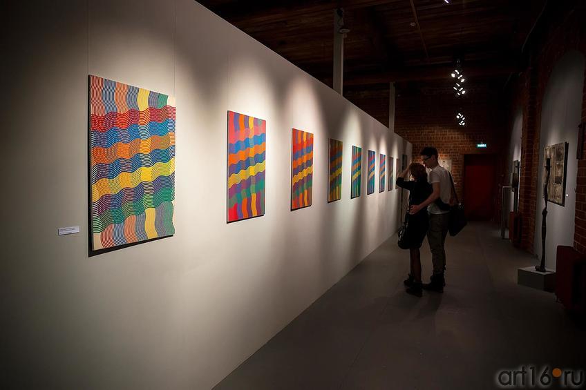 Фото №218917. Фрагмент экспозиции. Работы Рашида Асадуллина из серии «Спектральный анализ»