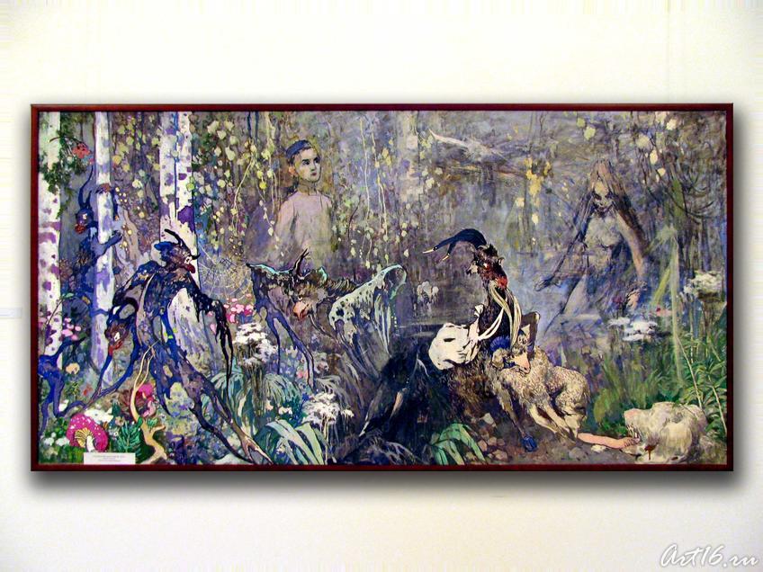 Фото №22217. Тукай среди своих героев. 1968г.  Ф. Аминов