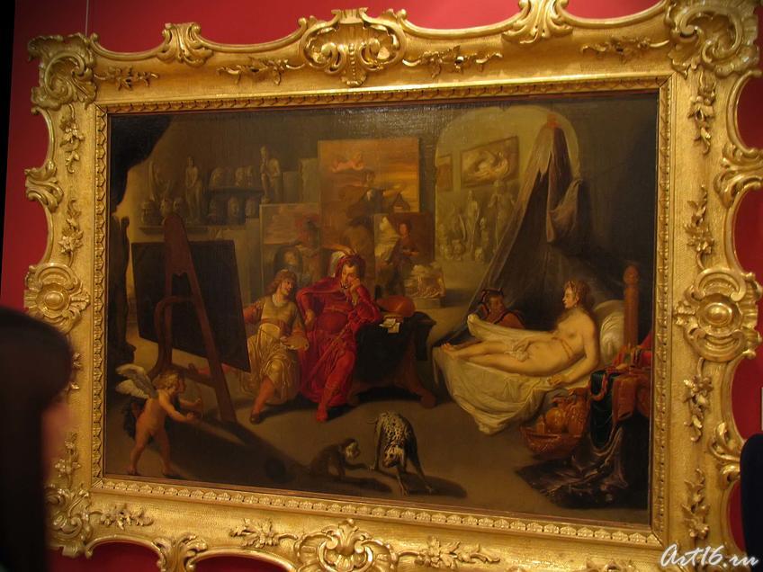 Фото №35614. Иоган Фельпахер. работал в сер. XVII в. Мастерская Апелесса (Апеллес пишет Кампаспу в присутствии Александрв Македонского). 