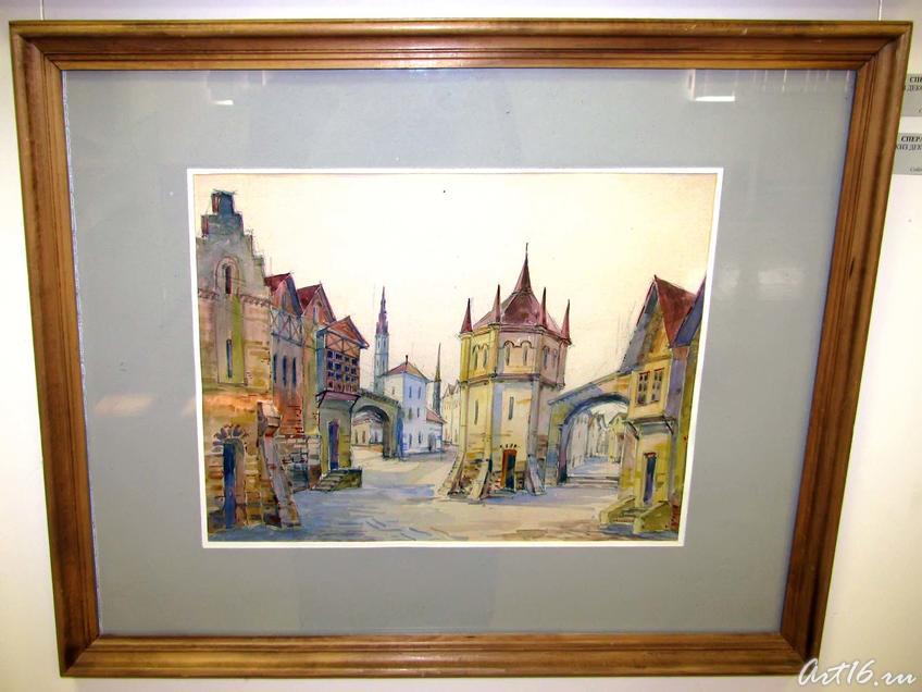 Фото №43805. Эскиз декораций к опере Ш.Гуно "Фауст". 1960