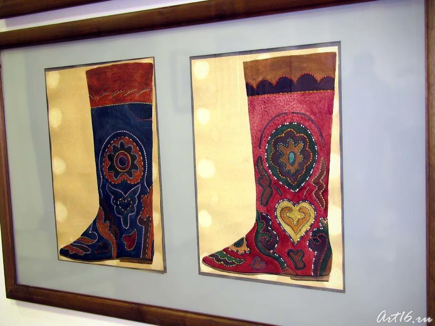 Фото №43895. Эскиз растительного орнамента для ичига