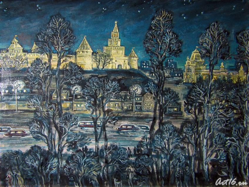 Фото №58912. Ночной кремль. 1996. Из серии "Природа в городе"