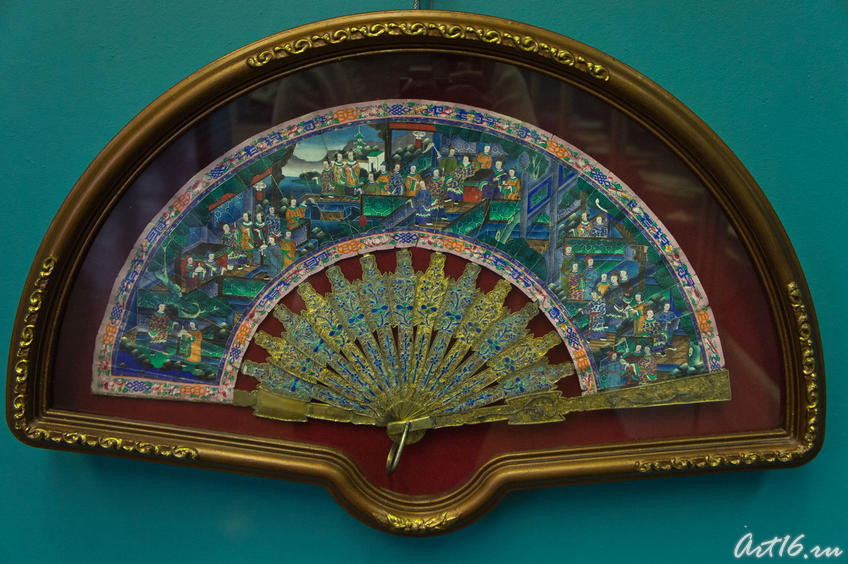 Фото №72606. Веер "Тысяча лиц". 2. пол. XIX . Китай