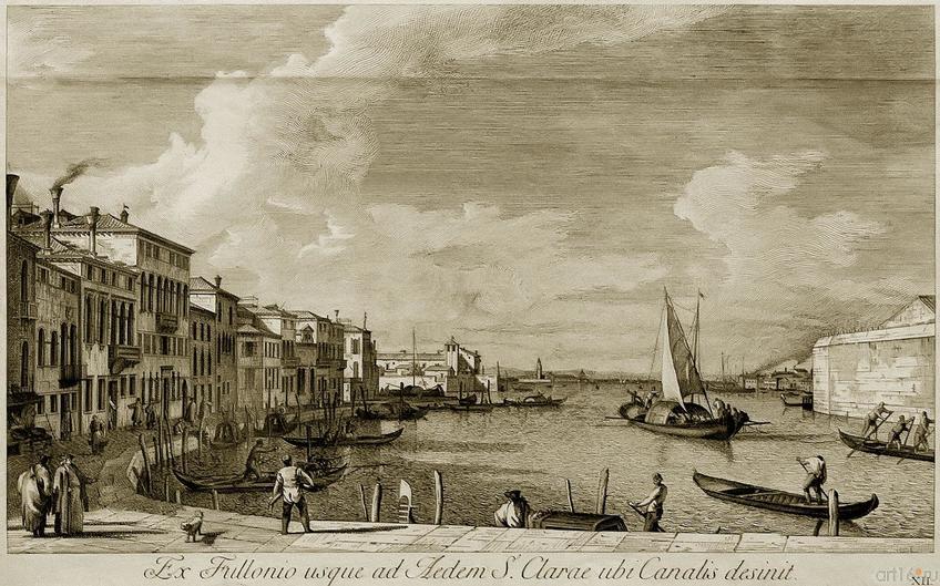 Фото №750917. Вид на лагуну со стороны набережной. Бумага, офорт, резец Собрание ГМИИ РТ