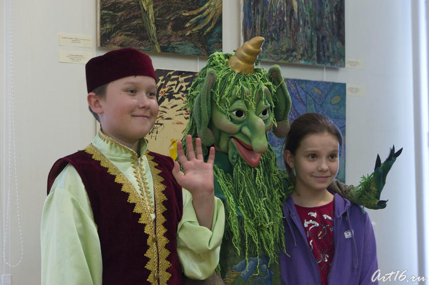 Фото №77919. Герои татарских сказок на открытии выставки "Шурале и Я"