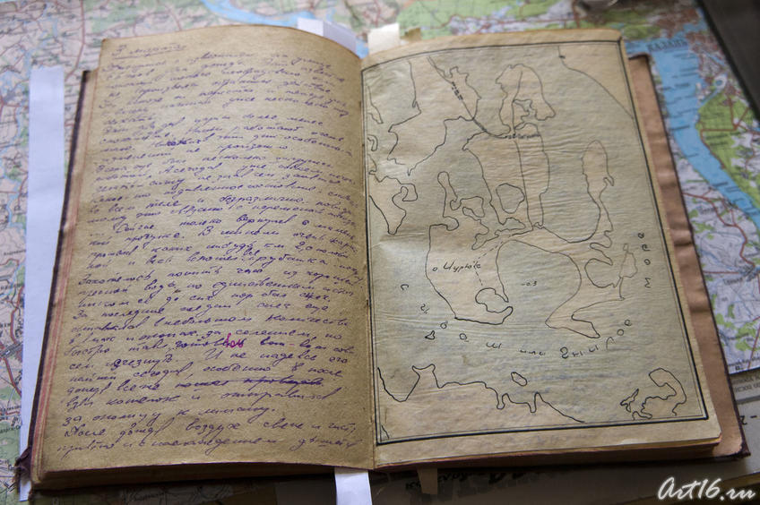 Фото №78215. Запись из фронтового дневника В.Попова