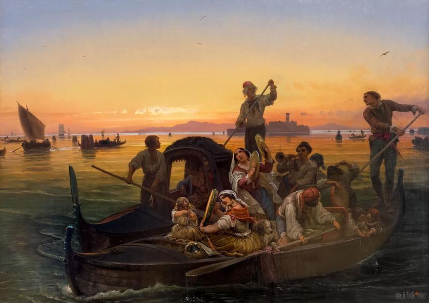 Фото №848534. ФРИДРИХ НЕРЛИ (НЕРЛИХ). Концерт в гондоле