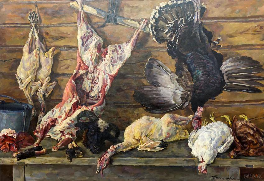 Фото №860921. Натюрморт. Мясо и птица. 1936. Кончаловский Петр Петрович. 1876-1956