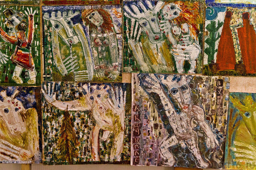 Фото №87681. Картины серии "Шурале".  Виктор Тимофеев "Пора тополиного пуха"