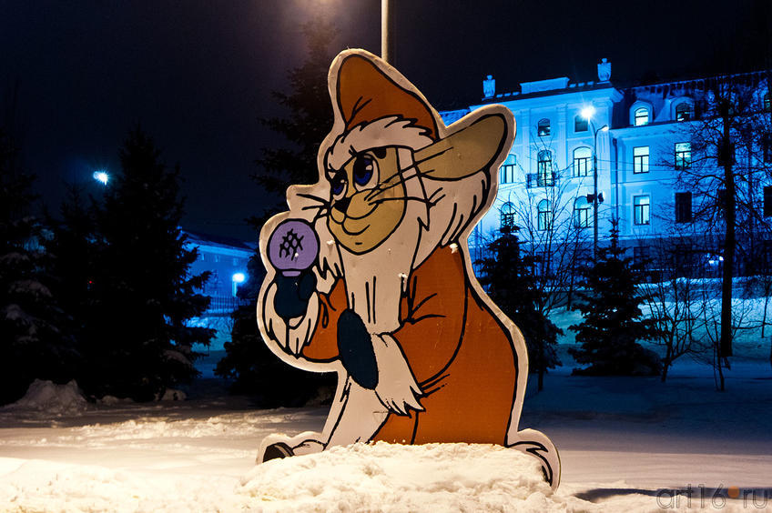 Фото №88864. За тобою бегала, Дед Мороз! Фигурки новогоднего городка