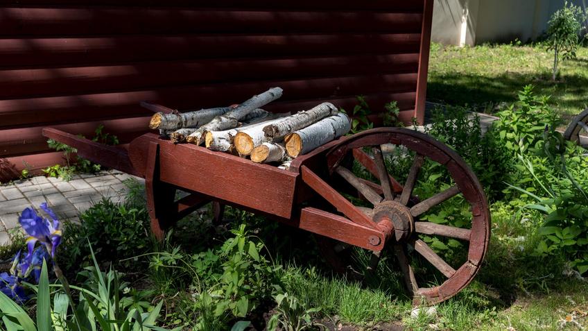 Фото №889584. Тачка с дровами