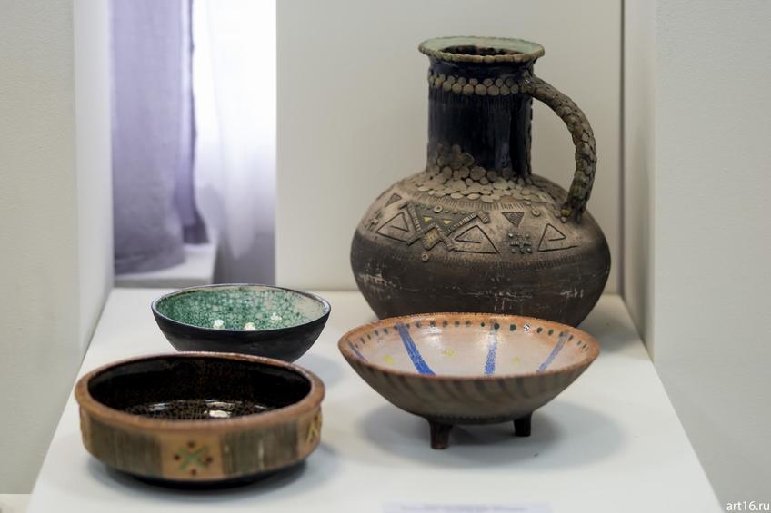 Фото №894938. Кувшин, тарелки, плошки. Нина Кузьминых, 1956