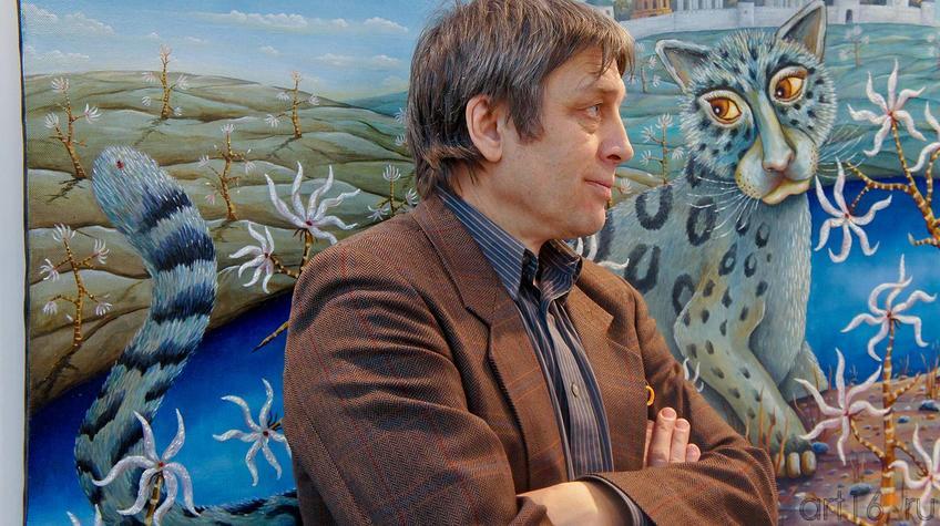 Фото №90414. Альфрид Шаймарданов. Разговор с Барсиком