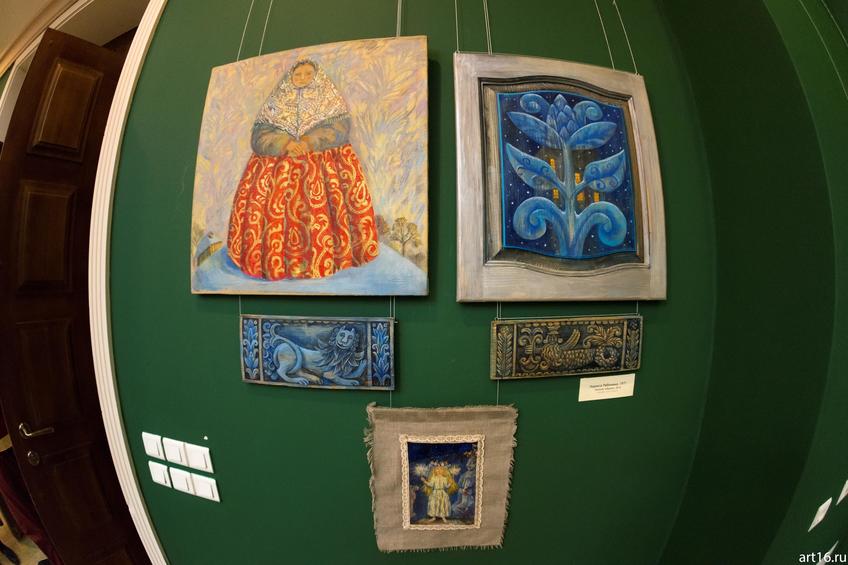 Фото №915194. Лариса Рябинина 1977. Зимние обереги. 2016. Дерево, холст, масло