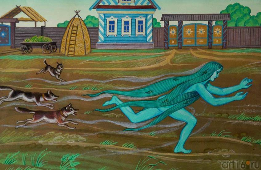 Фото №93067. Габдулла Тукай. Су Анасы. Водяная. Иллюстрация. 2010. Рушан Шамсутдинов