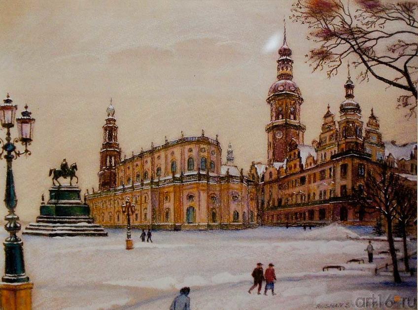 Фото №93119. Дрезден. Площадь Шлоцплатц. Придворная церковь. Рушан Рамсутдинов